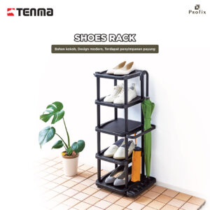 PRX 5-Tier Plastic Shoe Rack